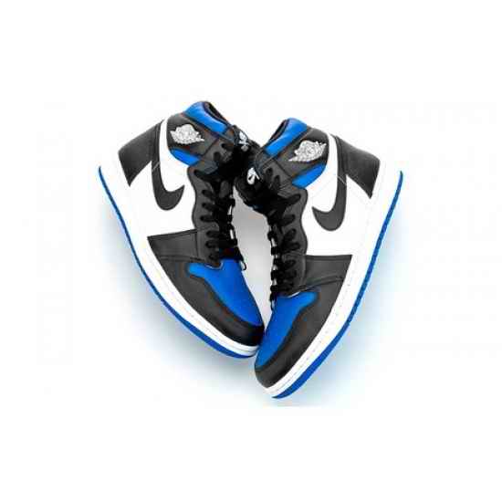 Air Jordan 1 Blue Black White Retro Men Basketball Shoes